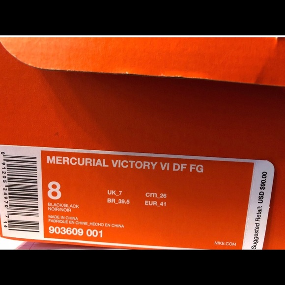 Nike Mercurial Victory VI DF FG soccer cleat black - Picture 8 of 8